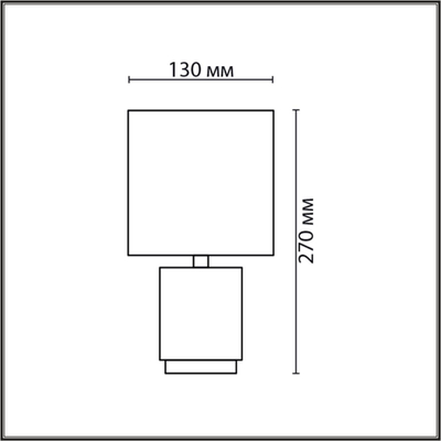 8178/1T COUNTY LN26 500 белый, керамика/текстиль Настольная лампа E14 1*40W 220V KAISA