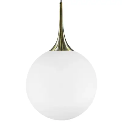 813031 Подвес GLOBO 1х40W E14 electroplating bronze/white Lightstar