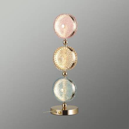 5412/13TL L-VISION ODL_EX23 143 золотой/розовый/желтый/голубой металл/стекло Настольная лампа LED 18W 4000K CARAMELLA