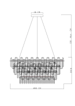 Подвесная люстра Divinare BELLATRIX 3510/02 SP-18, 18хE14