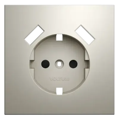 VLS000903 Накладка для розетки с заземлением и защитными шторками, с USB A+A, S70 (кашемир). (ТМ Maytoni)
