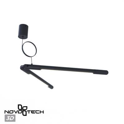 359387 KONST NT24 черный База накладная для ввода питания с гибким угловым соединителем «L» и проводом-подвесом (длина провода – 2м) IP20 48V GLAT