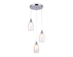 Подвесной светильник TR3548/3 CH/CL хром/прозрачный E14 max 40W 370*130*1000