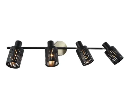 Светильник накладной TR8670/4 BK/SB чёрный/бронза E14/4 max 60W 760*100*190