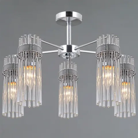 IL0761-5CSQ-25 CR GENOA светильник потолочный ILLUMICO, E14х5