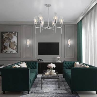 НАСТЕННЫЙ СВЕТИЛЬНИК СО СТЕКЛЯННЫМ ПЛАФОНОМ 60143/1 хром