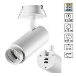 359221 SPOT NT23 455 белый Светильник встраиваемый с перекл. цв. температуры, мощности IP20 LED 3000К\4000К\6000К 5W/9W/13W 220V NAIL