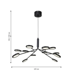 Подвесная/потолочная люстра Mugs 4252-12P, 12*LED*3W, 3060LM, 4000K. ТМ F-Promo