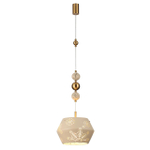 5444/1A PENDANT ODL_EX26 031 бежевый/античная бронза/металл/керамика Подвес E27 1*40W KARELIA