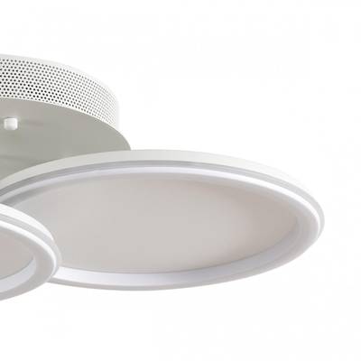 8380/45CL LEDIO LN белый, металл/акрил Умная люстра потолочная с ПДУ и голосовым управлением LED 45W 3000-6500К 220V ALIS SMART