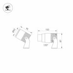 Светильник ALT-RAY-ZOOM-R52-8W Day4000 (DG, 10-40 deg, 230V) (Arlight, IP67 Металл, 3 года)