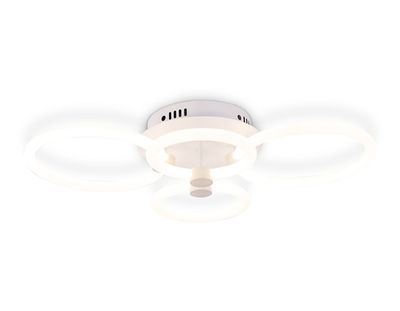 Потолочный светодиодный светильник с пультом FA3811/2+2 WH белый 3000K-6400K 82W 620*420*130 (ПДУ ИК)