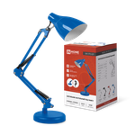 Светильник настольный СНО 17ТС 60Вт E27 230В под лампу на основании син. (кор.) IN HOME 4690612037264