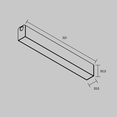 Трековый светильник Базис / Basis Arity 3000K 12Вт 120°, TR238-1-12W3K-B. TM Maytoni