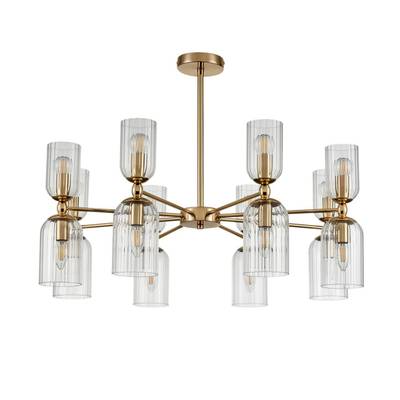 6586/16 MODERNI LN25 89 золото/прозрачный, металл/стекло Люстра подвесная E14 16*40W 220V KASSIA