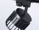 Трековый однофазный светильник со сменной лампой GL5349 BK черный GX53 D100*80
