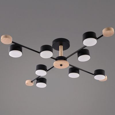 03751-0.3-08 BK+WOOD GX53 светильник потолочный