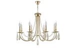 Люстра Crystal Lux VICTORIA SP8 GOLD/AMBER 3340/308