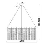 Подвесной светильник Escada 2104/8S E14*60W Chrome