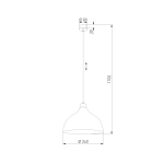 Подвесной светильник 2070 Cap White, E27х1