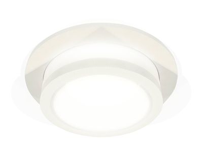 Комплект встраиваемого светильника с акрилом XC7621041 SWH/FR белый песок/белый матовый MR16 GU5.3 (C7621, N7120)