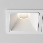 Встраиваемый светильник Альфа / Alfa LED 20 Вт 4000 К 50°, DL043-02-10W4K-SQ-W-1. TM Maytoni