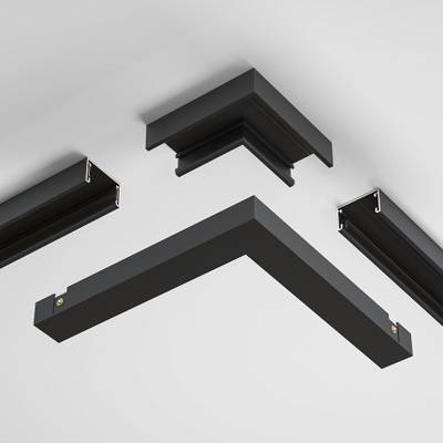 Коннектор угловой, накладной Basity, черный, TRA172CL-11B. TM Maytoni