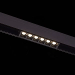 ST361.446.06 Магнитный трековый светильник Черный LED 1*6W 4000K 532Lm Ra>80 36° IP20 L115xW22xH44 48V