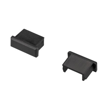 Заглушка для MIC черная глухая (Arlight, Пластик)