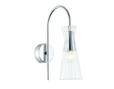 Светильник настенный LH55655 СH/CL хром/прозрачный E14 max 40W 220*90*300