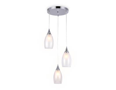 Подвесной светильник TR3548/3 CH/CL хром/прозрачный E14 max 40W 370*130*1000