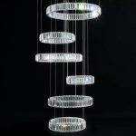 Citilux Чезаре CL338661 LED Люстра хрустальная с пультом Хром