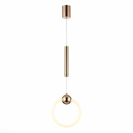 SL1578.203.01 Подвес ST-Luce Золотистый/Золотистый, Белый LED 1*15W 3000K