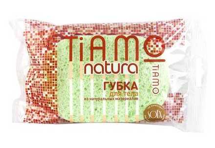 Губка для тела TIAMO Natura "ОВАЛ", целлюлоза