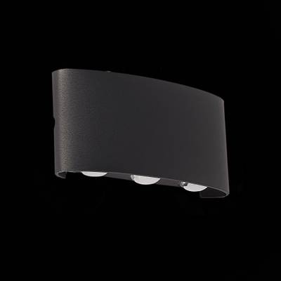SL089.401.06 Светильник уличный настенный ST-Luce Черный кварцевый LED 6*1W 4000K