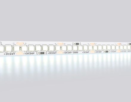 Светодиодная лента GS3503 2835 240Led /22W m/ 24V IP20 6500K/ 5000*10*1.2mm/ кратность резки 25mm (2 конт.)