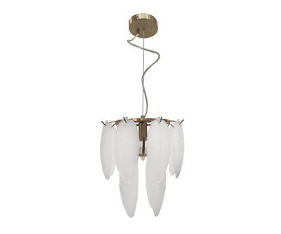 07680-28,36 Люстра Джана латунь d28 h150 E14 1*40w