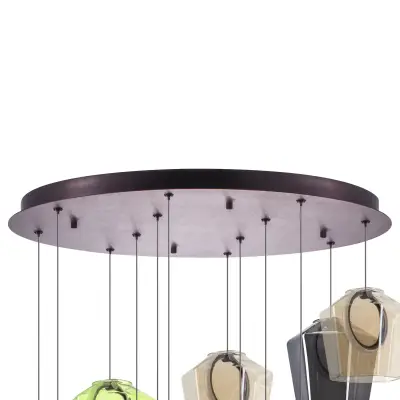 796229 Люстра CARAMELLO LED 12х6W 1400LM КОФЕЙНЫЙ/МУЛЬТИКОЛОР 3000K Lightstar