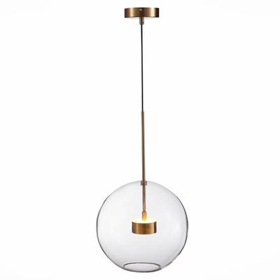 SL1133.223.01 Светильник подвесной ST-Luce Латунь/Прозрачный LED 1*14W 3000K