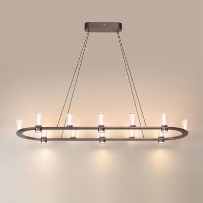 7143/65L HIGHTECH ODL26 Подвесной светильник  черный gun powder/акрилл/металл IP20 LED 69W 3830Лм 3000K 180° 220V DEFANCE