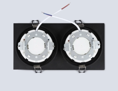 Светильник встраиваемый TN51827/2 BK черный GX53/2 max 15W 215*110*39