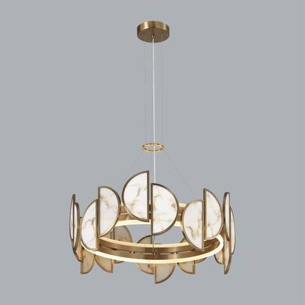 5447/40L L-VISION ODL_EX25 085 Люстра бронзовый/металл/акрил/искусственный алебастр IP20 LED 40W 3000K 220V TOSCANA