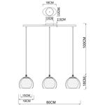 Подвесной светильник Arte Lamp RASTABAN A7984SP-3PB, 3хE27