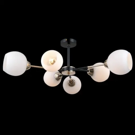 IL0715-6CSQ-24 BK GD LIBRA светильник потолочный ILLUMICO, E27х6