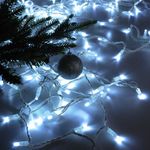 Новогодняя гирлянда нить белый 10м IP65 400-101 белый