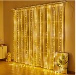 A-960 WW светодиодный занавес 3х2м, 160 LED, прозрачный провод, с контроллером