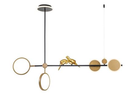 Люстра на штанге Arte Lamp TOLIMAN A2613SP-4BK, 1хLED