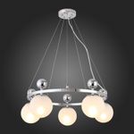 SLE106103-05 Люстра подвесная Хром/Белый E27 5*60W