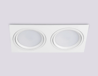 Светильник встраиваемый поворотный точечный GX53 TN51919/2 WH белый GX53 max 12W 220*115*23