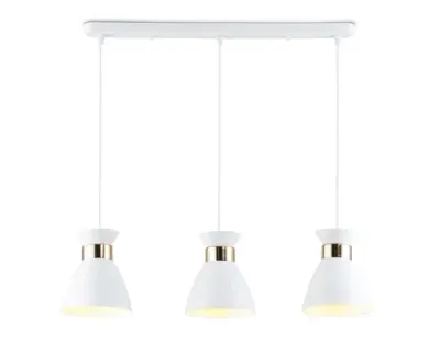 Светильник подвесной TR8466/3 WH/FGD белый/золото E27/3 max 60W 550*135*1000